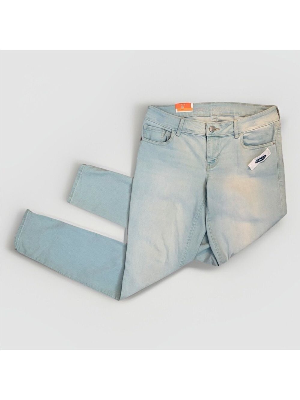 Old Navy Rockstar Low Rise Super Skinny Jeans – Size 8 – Light Wash – NWT